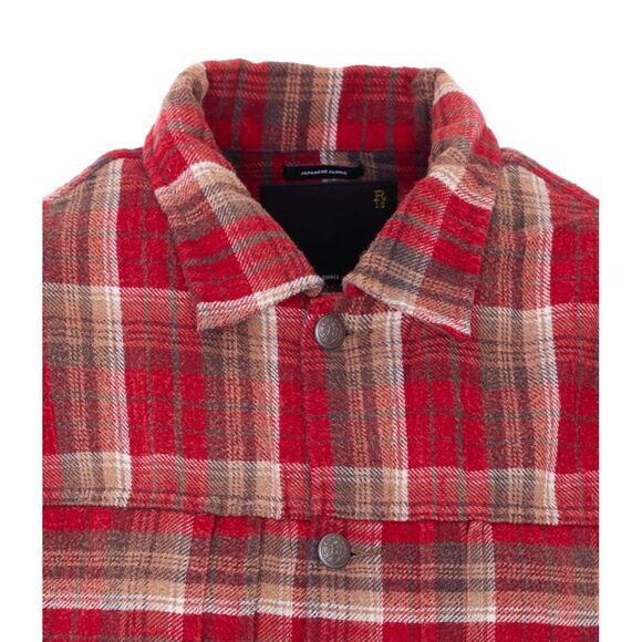 R13 Women Relaxed Pleated Trucker Jacket - Picture 4 of 4